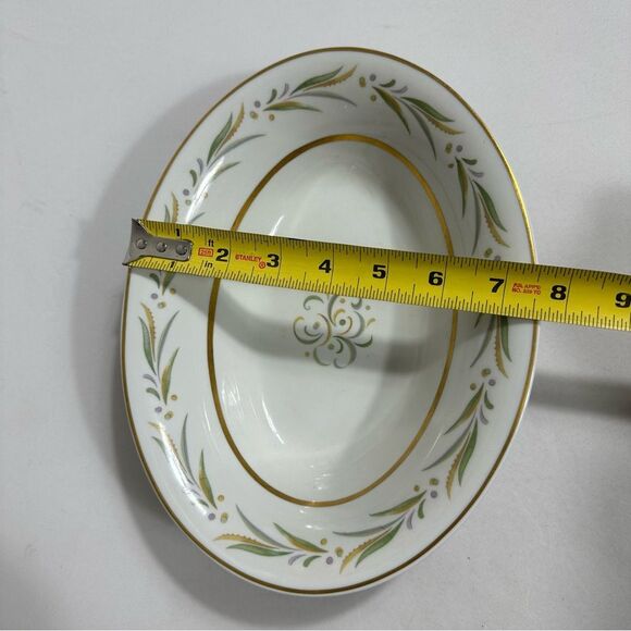 VTG Royal Jackson Fine China Oval Serveware Dish Bowl 10” Ceramic Autumn Pattern - Picture 5 of 7
